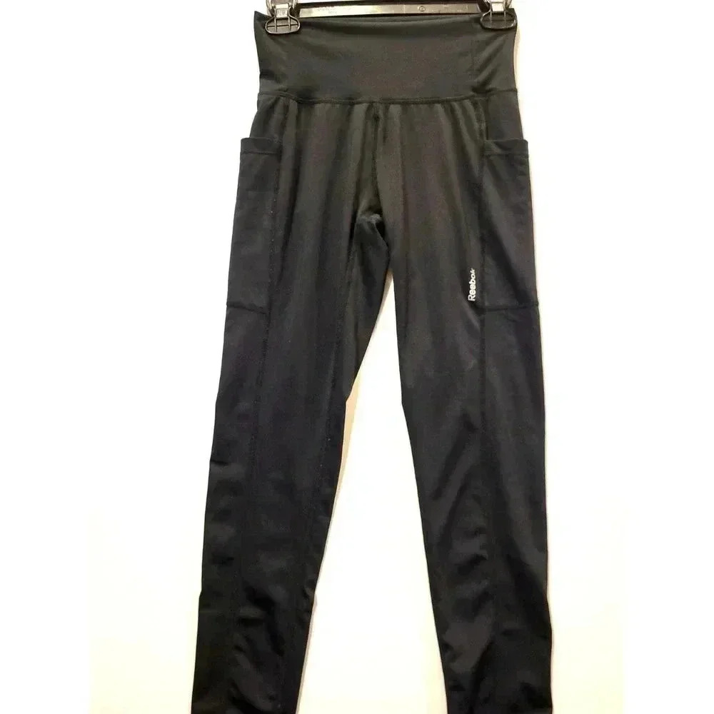 Reebok Black Leggings Yoga Pants Tights 1B